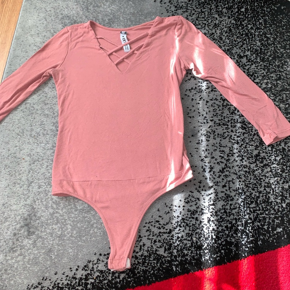 Dusty rose Design lab bodysuit